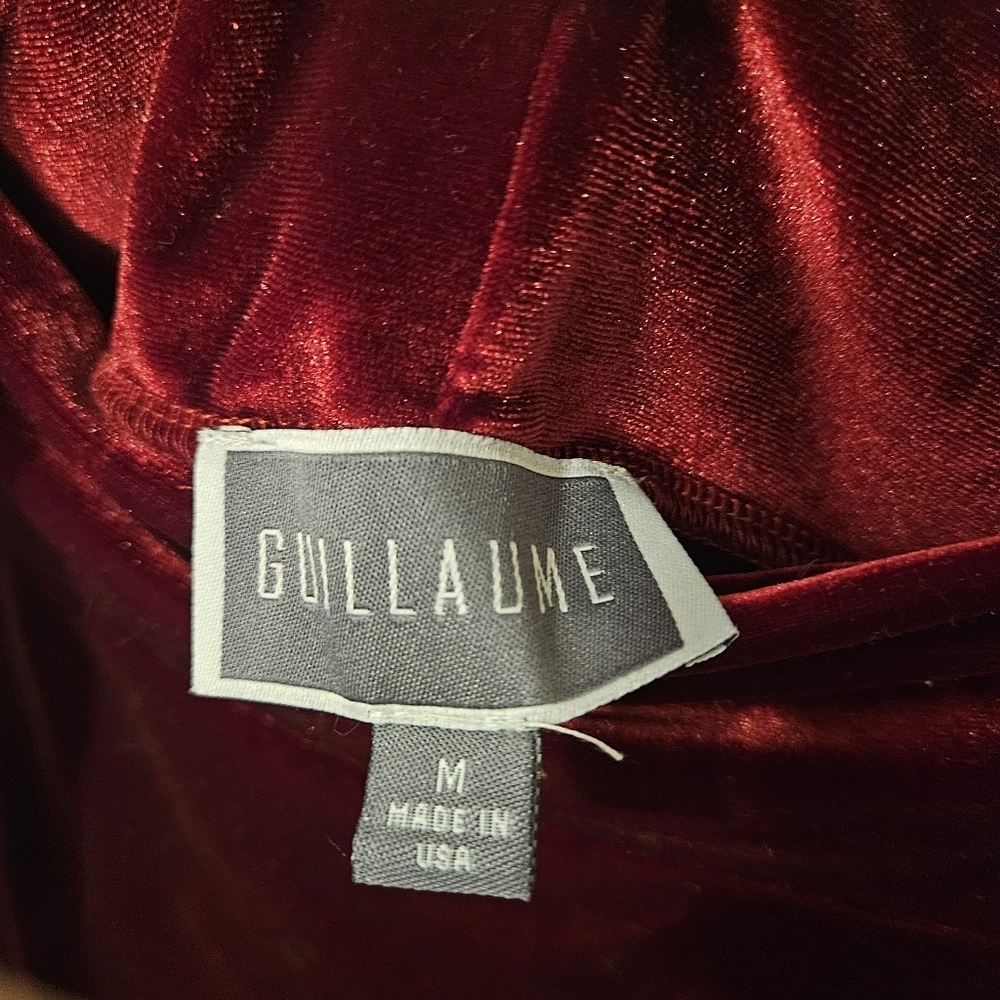 Vintage Guillaume Velvet Burgundy Skirt - Picture 3 of 4